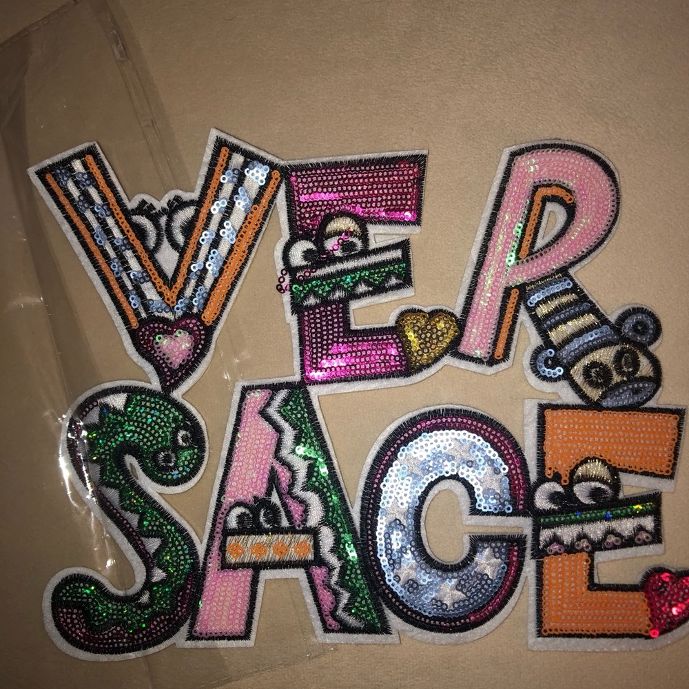 Versace Colorful Sequin Patches